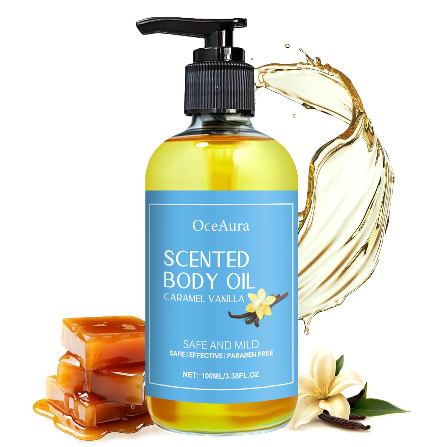 Luxury Skincare Oil - Sihirli Lüks Karamel Vanilya Vücut Masaj